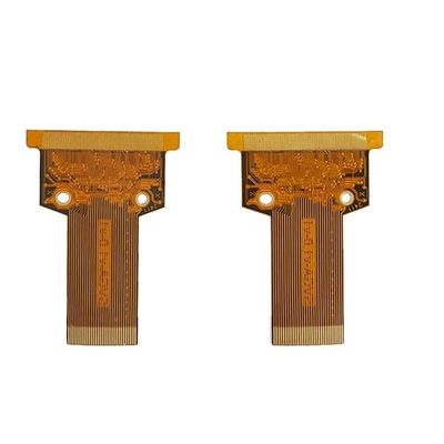 Καλή τιμή 2 εύκαμπτος πίνακας κυκλωμάτων PCB στρώματος 1oz 0.3mm κίτρινη ταινία κάλυψης σε απευθείας σύνδεση